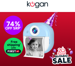 Kogan Kids Instant Print Digital Camera with Games (Blue, 4 Rolls) Product Image