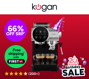 Kogan Espresso Touch Coffee Machine with Grinder Product Image