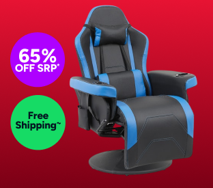 Ergolux Hotshot Recliner Gaming Office Chair (Black/Blue) Product Image