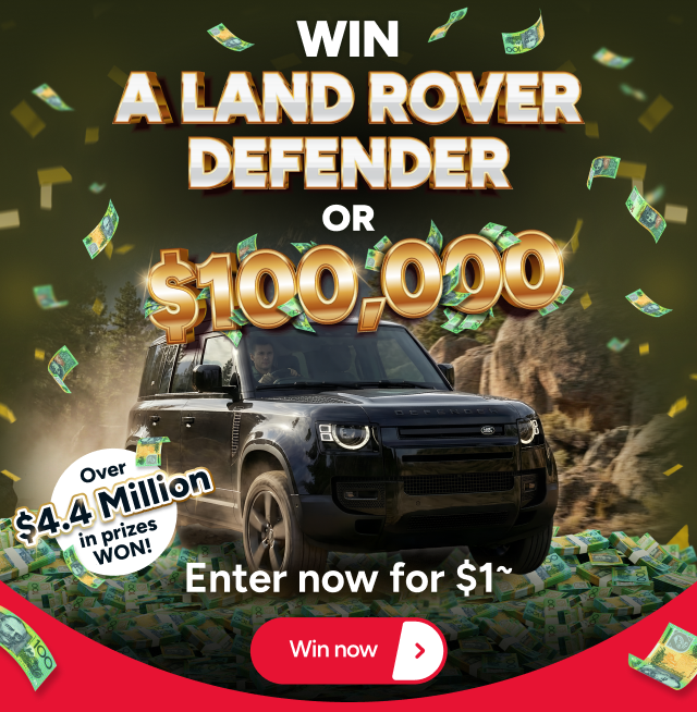 WIN a Land Rover Defender or $100,000