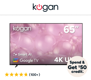 Kogan 65" LED 4K Smart AI Google TV Product Image