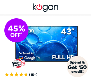 Kogan 43" LED Full HD Smart AI Google TV Product Image