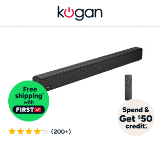 Kogan 2.1 Channel 140W Dolby Atmos Soundbar with Built-in Subwoofer Product Image