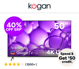 Kogan 50" LED 4K Smart AI Google TV Product Image