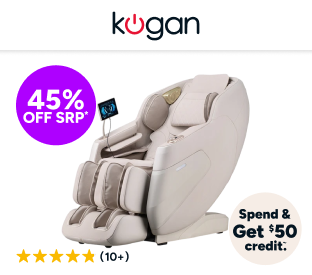Kogan DeepSpinal Pro 4D Zero-Gravity SL-Track Massage Recliner Chair (Beige) Product Image