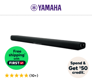 Yamaha B30A Dolby Atmos Sound Bar with Built-in Subwoofer Product Image