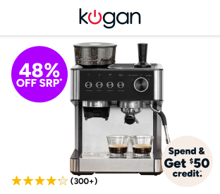 Kogan Espresso Barista Coffee Machine with Grinder Product Image
