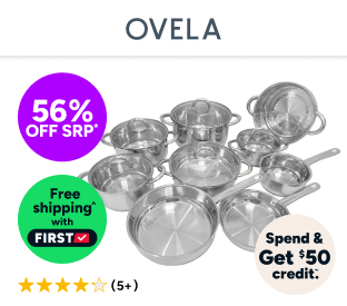 Ovela 9 Piece Stainless Steel Cookware Set Product Image