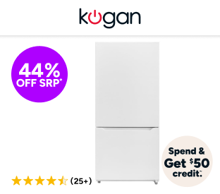 Kogan 529L Bottom Mount Fridge (White) Product Image