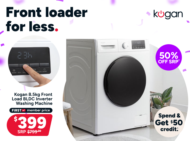 Kogan 8.5kg Front Load BLDC Inverter Washing Machine