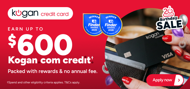 Kogan Money - Earn up to $600 Credit †