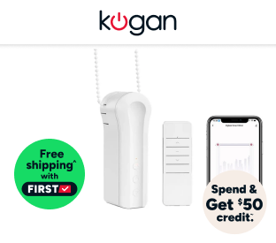 Kogan SmarterHome™ Zigbee Smart Blinds Driver + Solar Panel Product Image