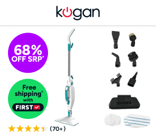 Kogan StainClean All-in-One Steam Mop Product Image