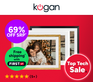 Kogan 10.1" Touch Screen Digital Photo Frame with Frameo App (3 Frames) Product Image
