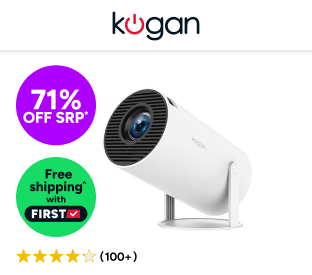 Kogan Freestyle Wi-Fi Projector with 100'' Projector Screen Product Image