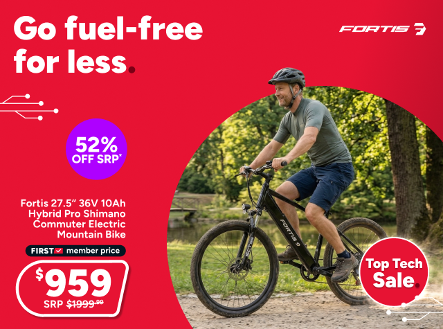 Fortis 27.5“ 36V 10Ah Hybrid Pro Shimano Commuter Electric Mountain Bike