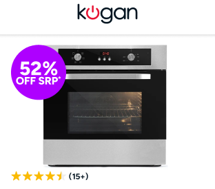 Kogan 60cm Electric Built-in Oven with Digital Timer (5 Functions) Product Image