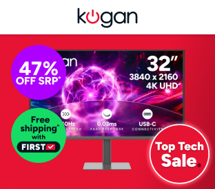 Kogan Omega 32" 4K UHD QD-OLED 240Hz 0.03ms USB-C Gaming Monitor (3840 x 2160) Product Image