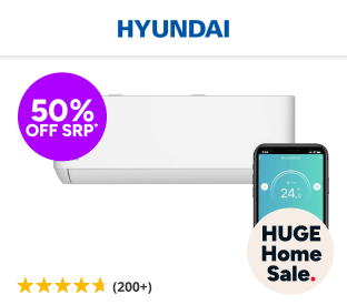 Hyundai 3.5kW Inverter Smart Split System Air Conditioner (Reverse Cycle) Product Image