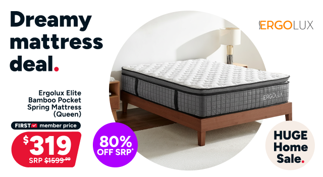 Ergolux Elite Bamboo Pocket Spring Mattress (Queen)