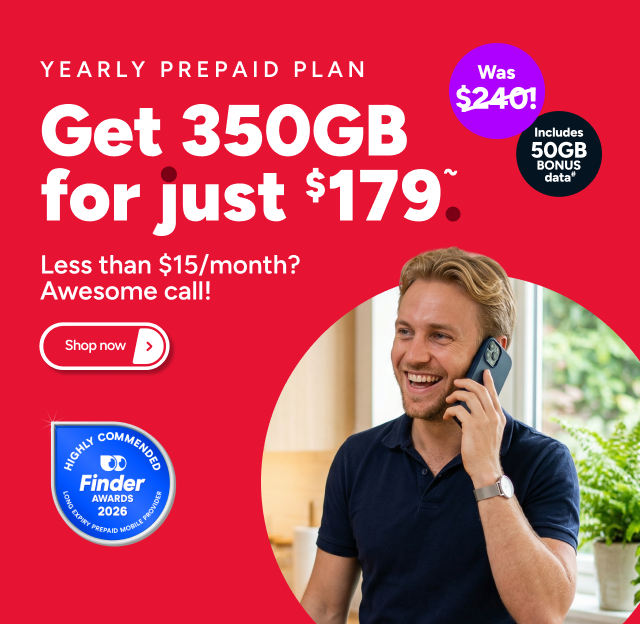 Kogan Mobile - 350GB for $179 ~