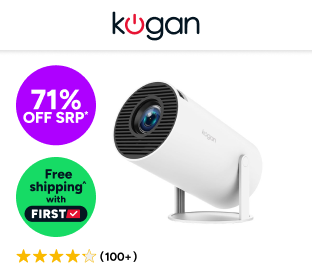 Kogan Freestyle Wi-Fi Projector with 100'' Projector Screen Product Image