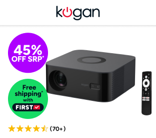 Kogan Smart AI Google TV Projector Product Image