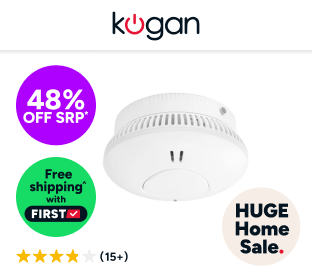 Kogan SmarterHome™ Interconnected Photoelectric Smoke Alarm Product Image