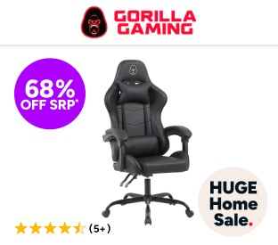 Gorilla Gaming Prodigy Gaming Chair (Black/Black) Product Image