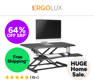 Ergolux EZ Pro Electric Height Adjustable Sit Stand Desk Riser 95cm Product Image