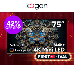 Kogan 75" Mini-LED QLED 4K 144Hz Smart AI Google TV Product Image