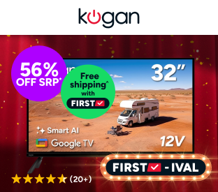 Kogan 32" LED Smart AI Google 12V TV Product Image
