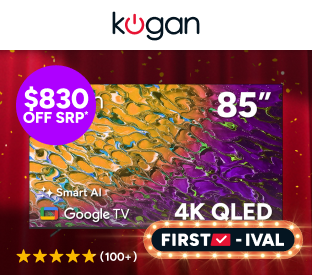 Kogan 85" QLED 4K Smart AI Google TV Product Image