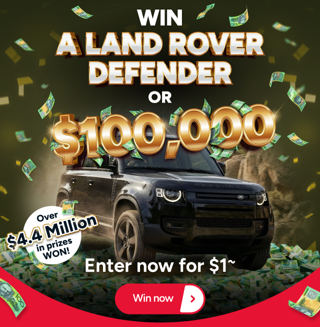 WIN a Land Rover Defender or $100,000