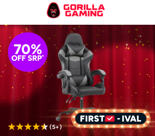 Gorilla Gaming Prodigy Gaming Chair (Black/Grey) Product Image