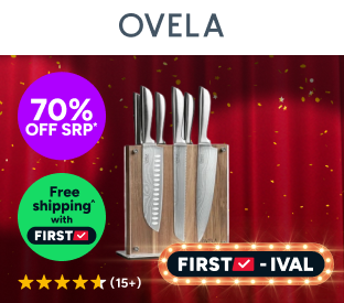 Ovela 7 Piece Japanese Steel Knife Block Set Product Image