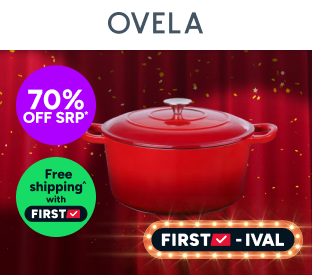 Ovela 5.6L Cast Iron Round Casserole (Red) Product Image