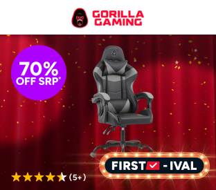 Gorilla Gaming Prodigy Gaming Chair (Black/Grey) Product Image