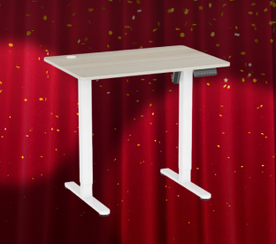 Ergolux Electric Standing Desk 90 x 60cm (Oak/White) Product Image