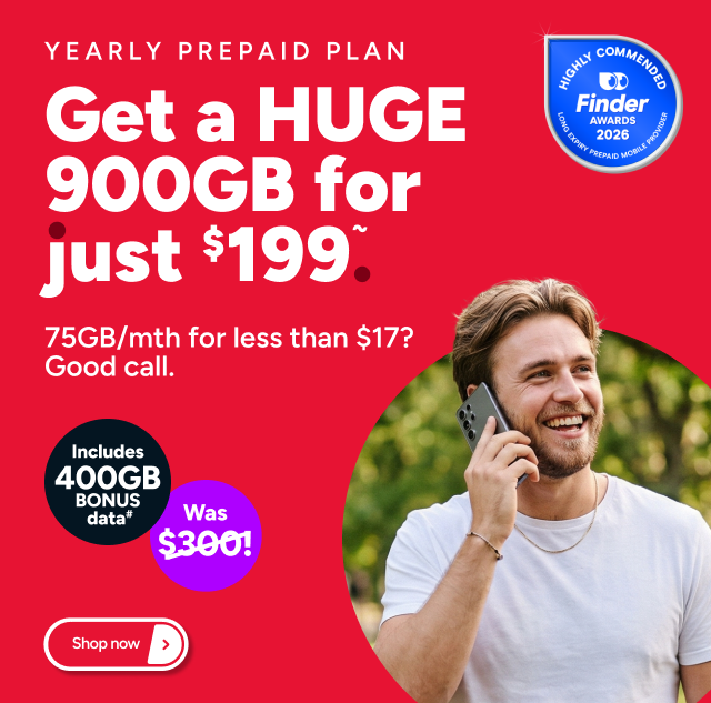 Kogan Mobile - 900GB for $199 ~
