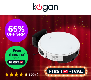 Kogan SmarterHome™ LX14 Laser Robot Vacuum Cleaner and Mop (White) Product Image