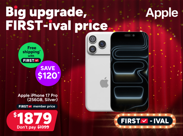 Apple iPhone 17 Pro (256GB, Silver) - $1,879*