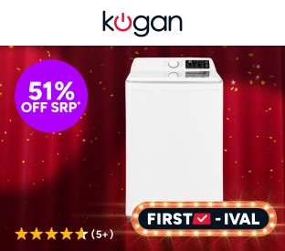 Kogan 12kg Top Load Washing Machine (White) Product Image