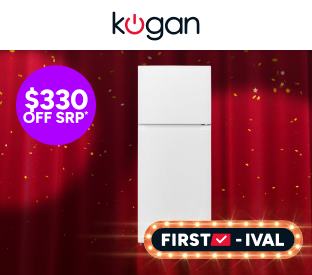 Kogan 413L Top Mount Fridge (White) Product Image
