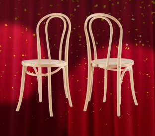 Set of 2 Matt Blatt Bentwood Chairs Product Image