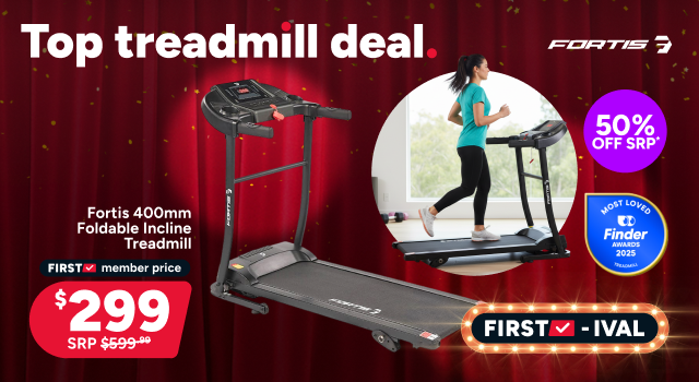Fortis 400mm Foldable Incline Treadmill