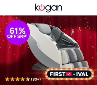 Kogan TheraSoothe Zero-Gravity Massage Recliner Chair (Grey) Product Image