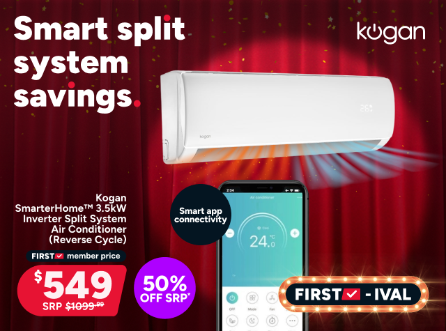 Kogan SmarterHome™ 3.5kW Inverter Split System Air Conditioner (Reverse Cycle)
