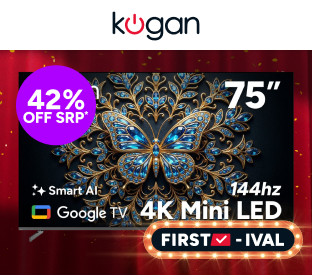 Kogan 75" Mini-LED QLED 4K 144Hz Smart AI Google TV Product Image