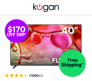Kogan 40" LED Full HD Smart AI Google TV  Product Image